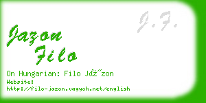 jazon filo business card